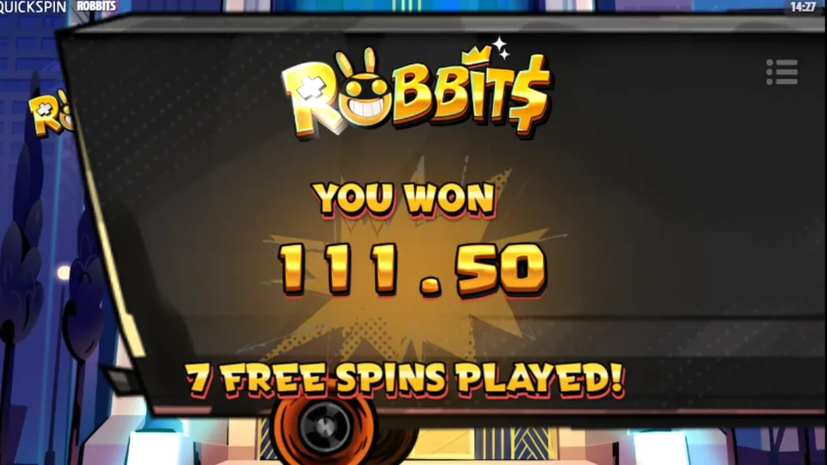 Tampilan visual slot Robbits dengan tema geng kelinci pencuri